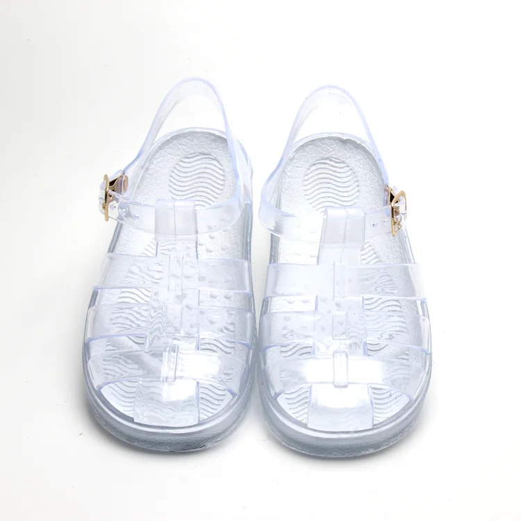 Hot PVC Jelly Sandals Kids Summer Shoes High Quality Super Soft Casual Waterproof Trend Light T Strap  Children jelly Sandals
