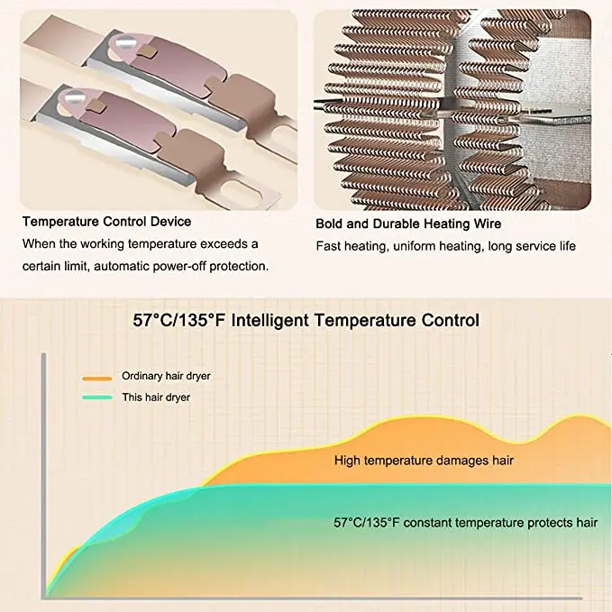  Heat Curler Comb Styler Tools Multifunction Electric Hair Straightener blow dryer brush 5 in