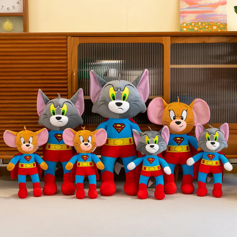 New Plush Toy Superman Plush Mouse & Cat Doll Cute Stuffed Toy for Unisex for Birthday Wholesale