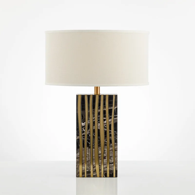 Modern marble desk lamp led Nordic designer creative hotel club villa bedroom table light reading decoration lamp