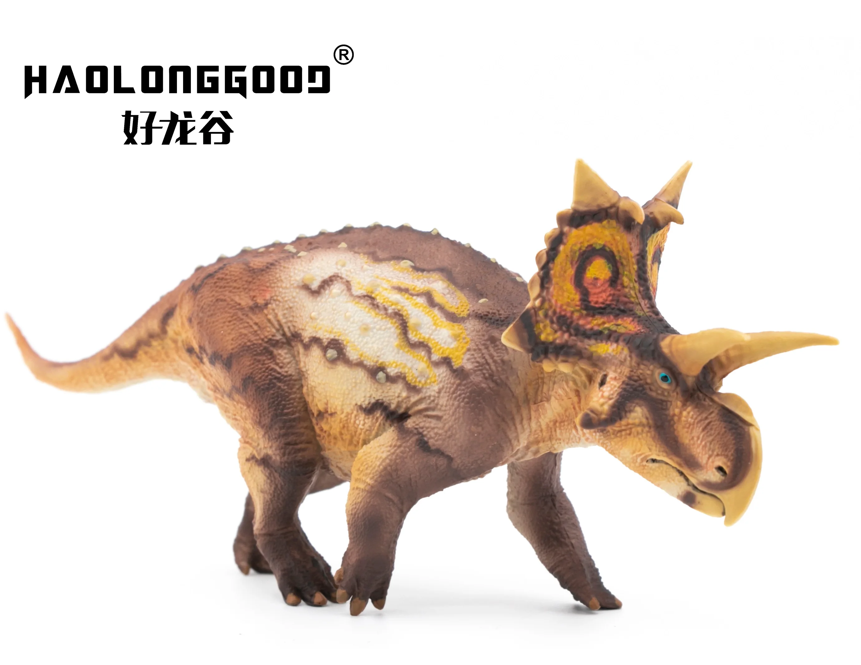 Haolonggood Xenoceratops Most Popular Plastic Dinosaur Figure World prehistory Animal Toy Set Cool Gift Birthdays Christmas