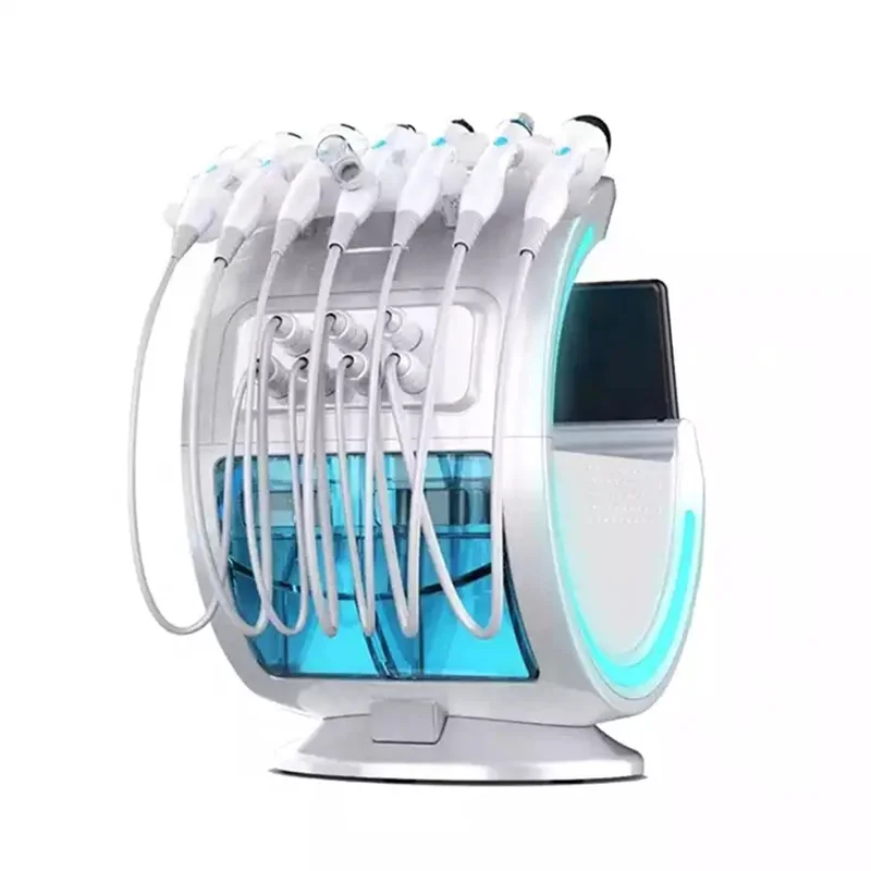 7 in 1 carbon oxygen bubble facial clean blackhead removal rf Oxygen Injector Hydro Dermabrasion beauty machine