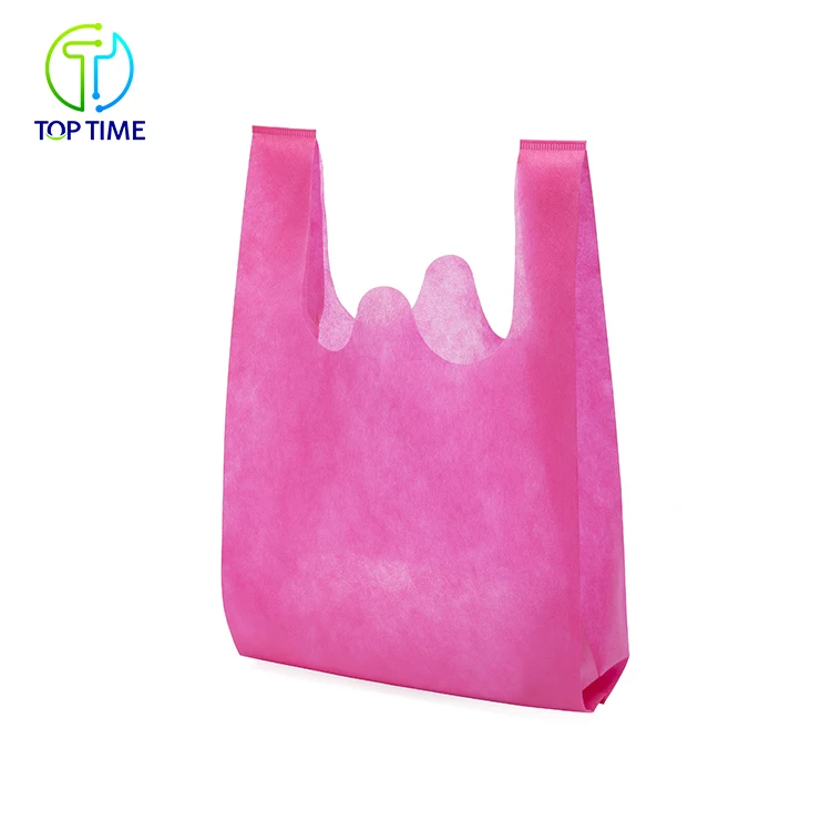
Multi Color Non-Woven T-Shirt Vest Bag Bolsas Ecologicas Publicitarias 