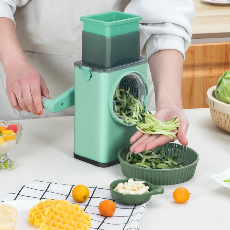 Kitchen Gadgets Vegetable cutter multi-function manual roller grater potato shredding vegetable chopper