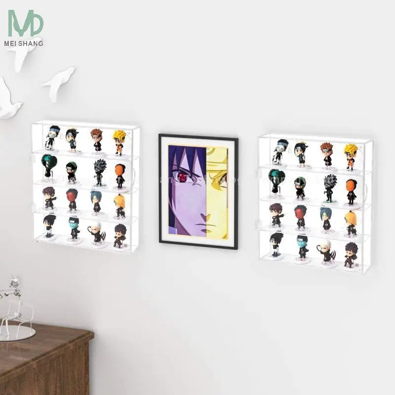 Wholesale RTS acrylic shadow display case wall shadow box for toys