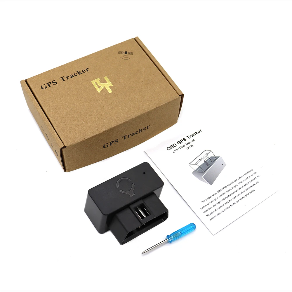 GPS Tracker 16 PIN Mini OBD Plug Play Car vehicle tracker OBD GPS Tracker Vehicle Tracking Device Free Monitoring Web And APP