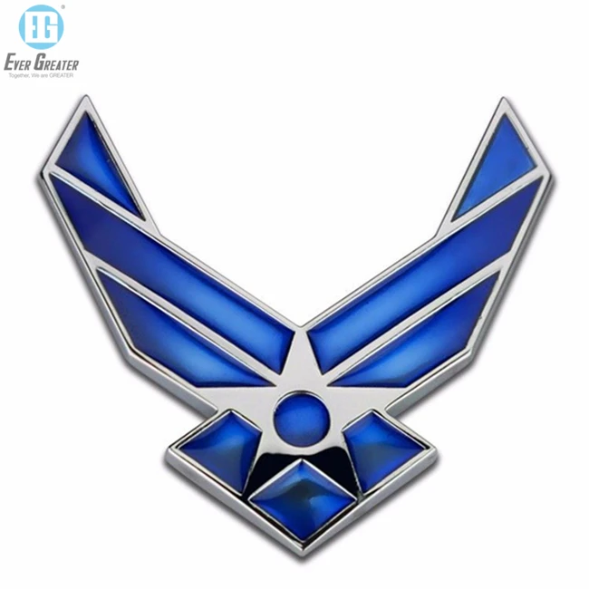 Customized ABS Car Badges Embossed Metal Sticker Car Chrome Emblems