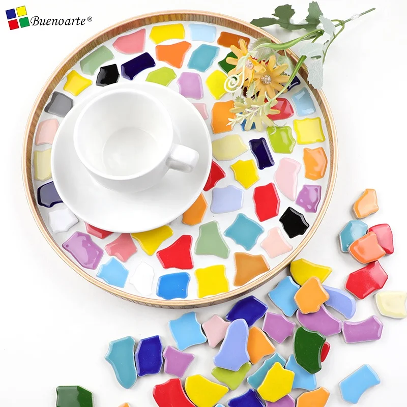 Big Irregular Ceramic Decorate Mosaic,For Mosaic Craft Loose DIY Hobbies, Mosaic Art Material Supplier