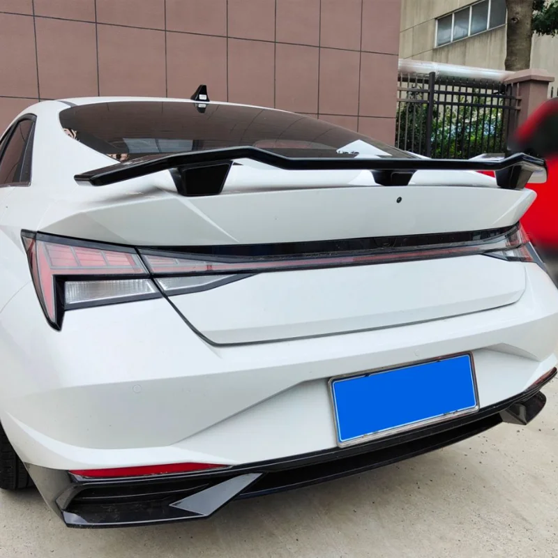 ABS style car body Kit for rear wing spoiler for Rear bumper spoiler for Hyundai Elantra 2021
