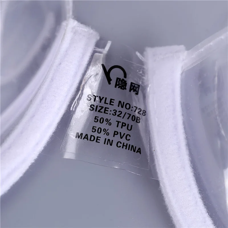 New Fashion Women Sexy Bras Transparent Fully transparent invisible shoulder strap plastic bra sexy sexy underwear