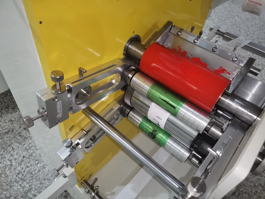 Small Size 2 color Tag T shirts Neck Labels Printing Machine for Satin Ribbon ,Nylon Taffeta and Garment Care Label