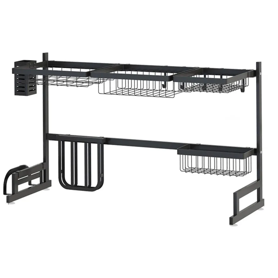 
Wholesale Dish Draining Shelf free standing stainless steel kitchen over sink, Hot Selling Dish Draining Holder 