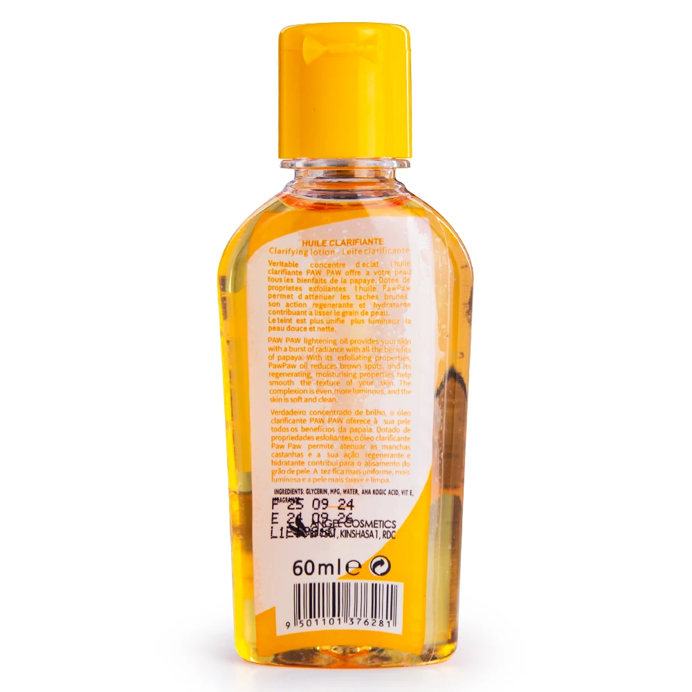 Factory best price wholesale Pawpaw Papaya face whitening oil skin care products for women
