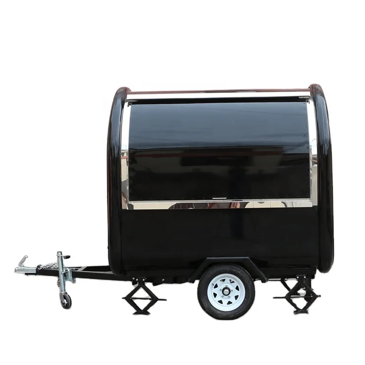 Snack vending mobile food cart/ice cream trailer with wheels CE