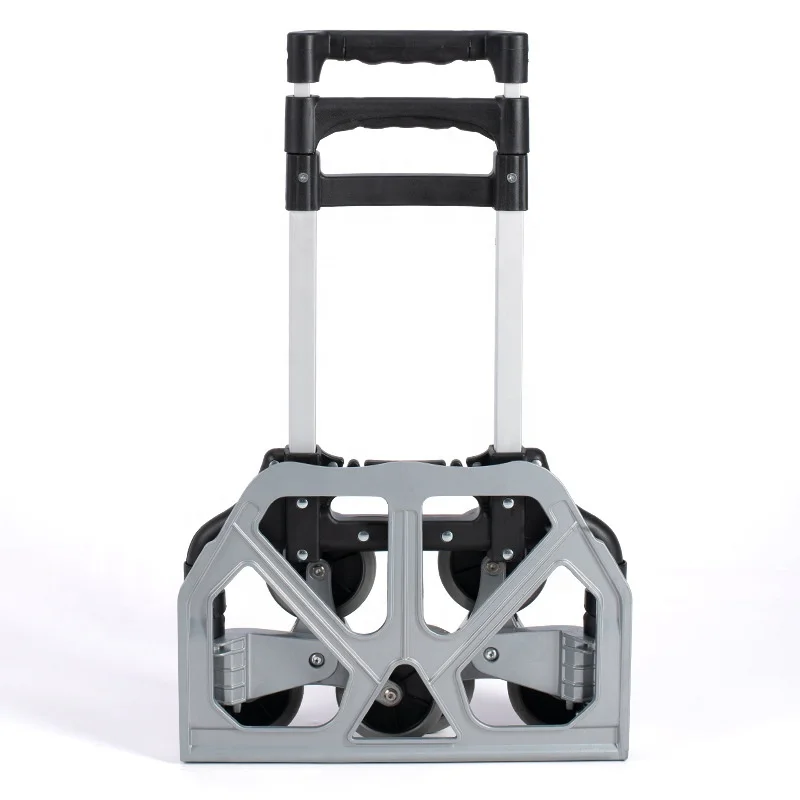Folding portable auto stair climbing trolley Hand Truck with 6 Wheels for Luggage, Travel, Moving, Shopping, aluminum hand carts