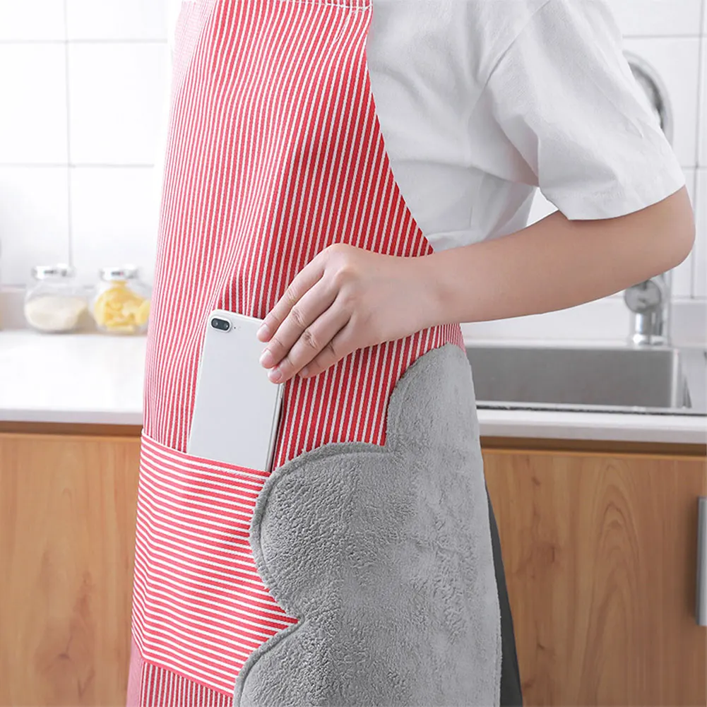 
Adjustable Bib Apron for Women Men Chef Kitchen Cooking Aprons 