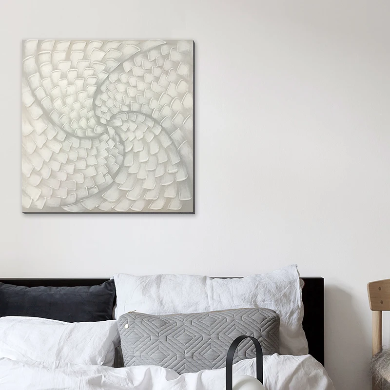 Modern Abstract Gold Line Wall Canvas Art Oil Painting