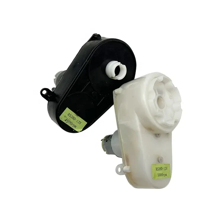 High quality plastic toy car gearbox12v 6v 390 380 550 motor gearbox for sale