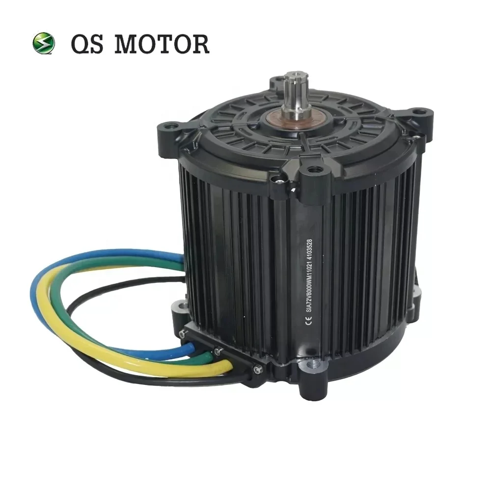 QSMOTOR 180 90H 8000W 72V 110KPH Mid Drive Motor With FarDriver ND721200 Controller For Offroad Dirtbike E-Motorcycle