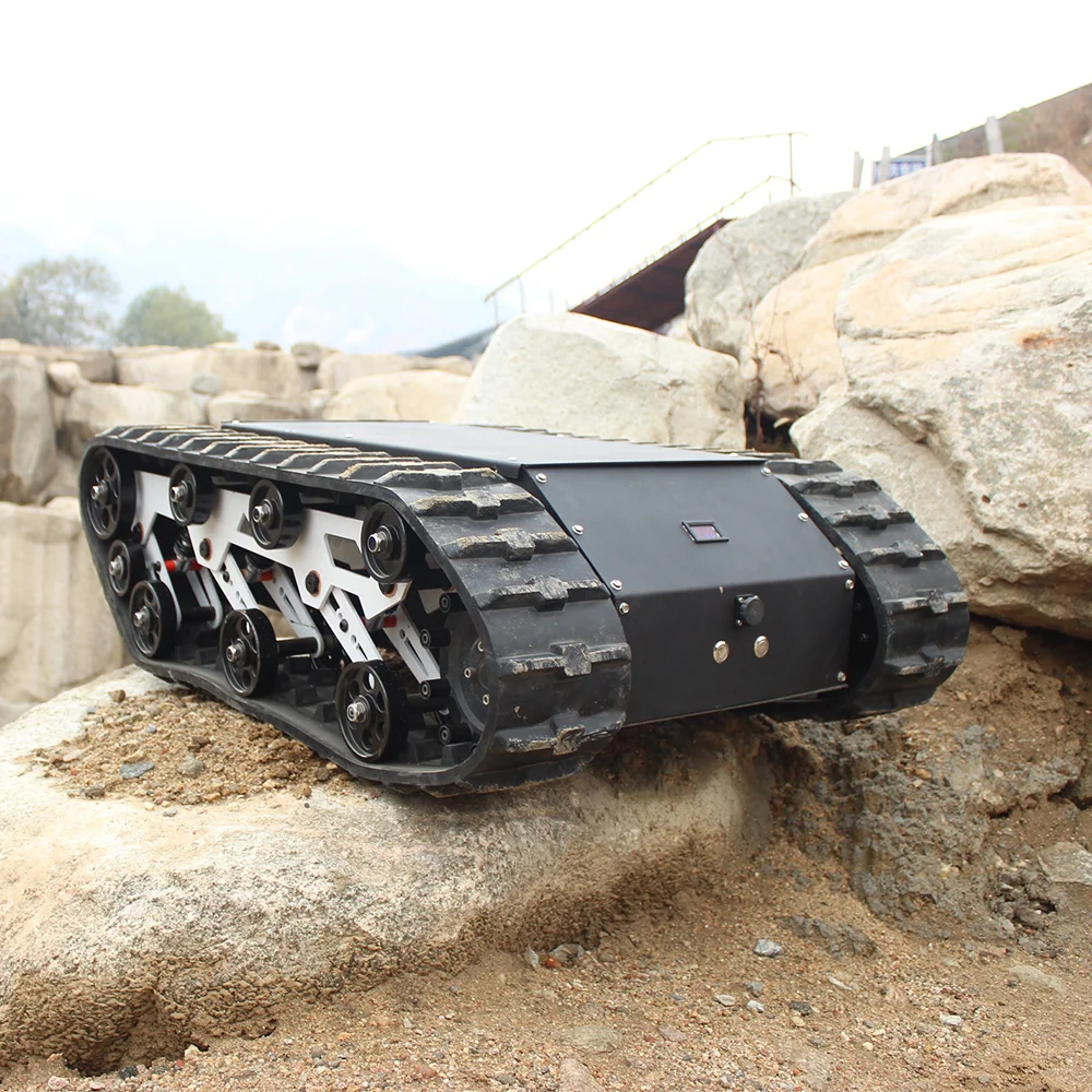 Komodo-01 universal platform rubber track system for small rc amphibious vehicle