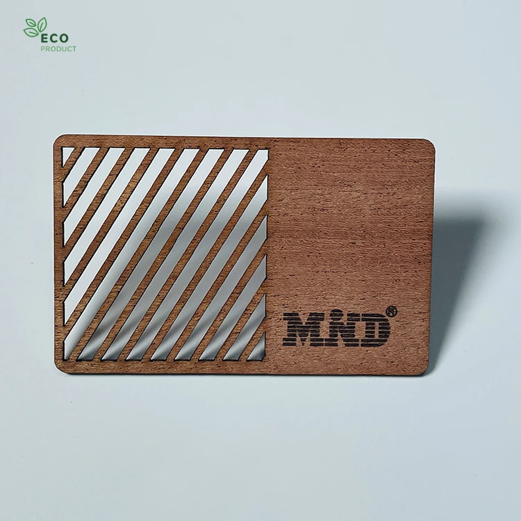 NFC Customized Laser Engraving Wood Business Card NFC Hotel Access Control Card