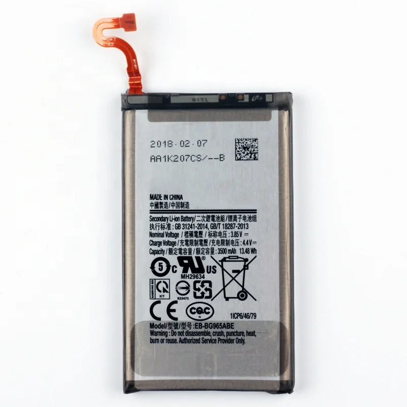  Оригинальный сменный аккумулятор EB-BG965ABE для Samsung GALAXY S9 плюс G9650 + G965F 3500 мАч