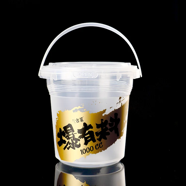 32 Oz Giant Plastic Cups 1L/1000ml/1 Liter Wholesale Big PP Injection Juice Cold Coffee Milk Boba Bubble Tea Cup Disposable