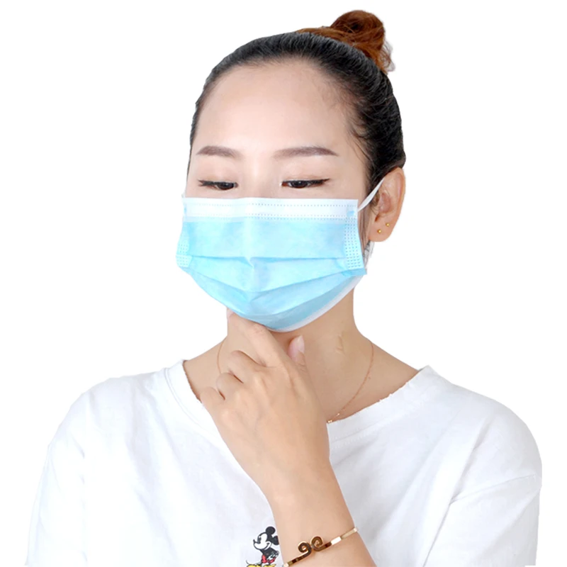 Manufacturers Face Mask Disposable Non Woven Selling Of Face 3 Ply Manufacturers 3 layer Earloop Non Woven Disposable Mask Price