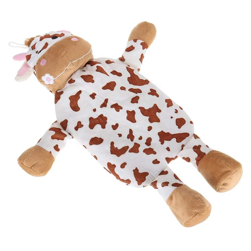  small rubber hot water bottle silicone with plush animal