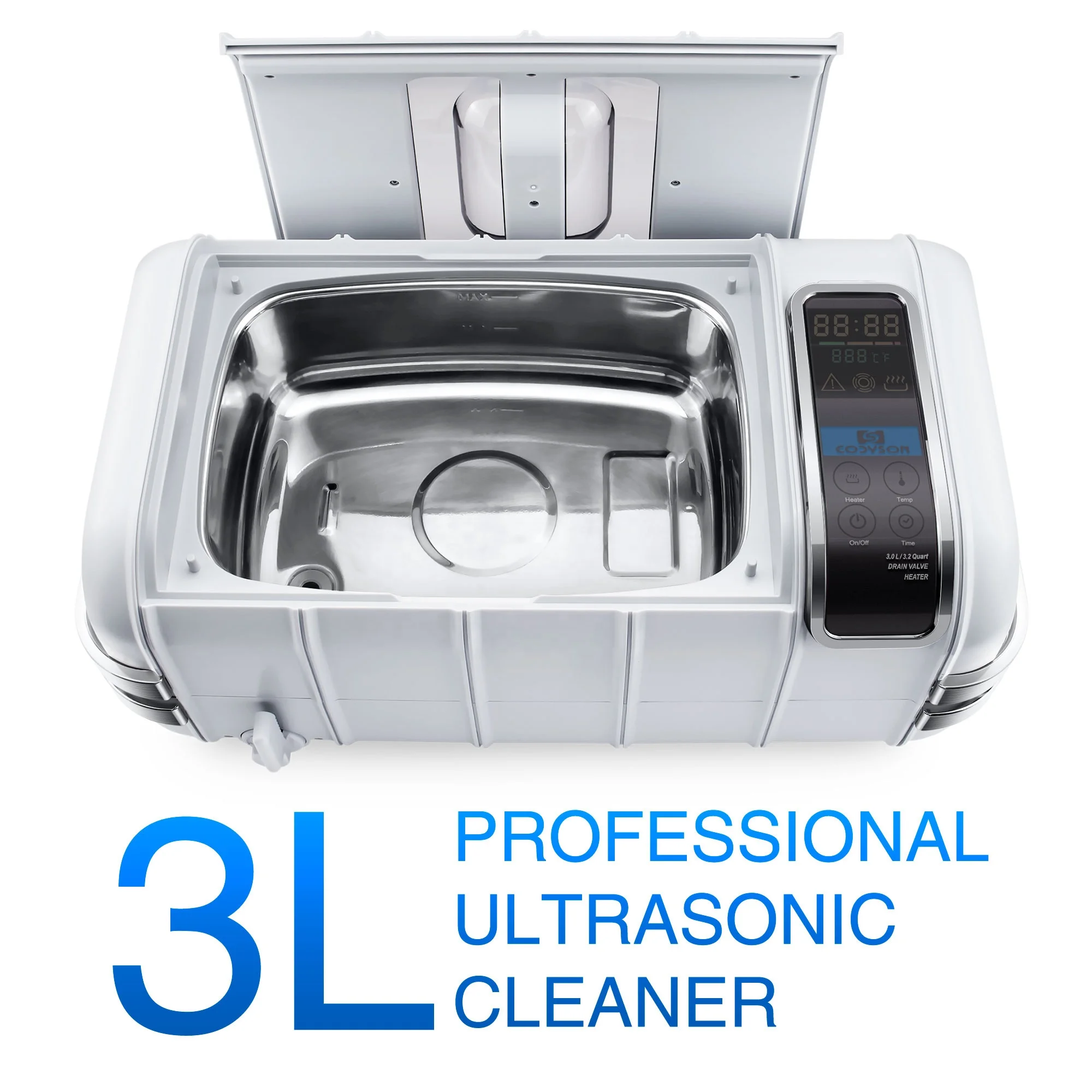Touch screen 3L dental heated ultrasonic cleaner