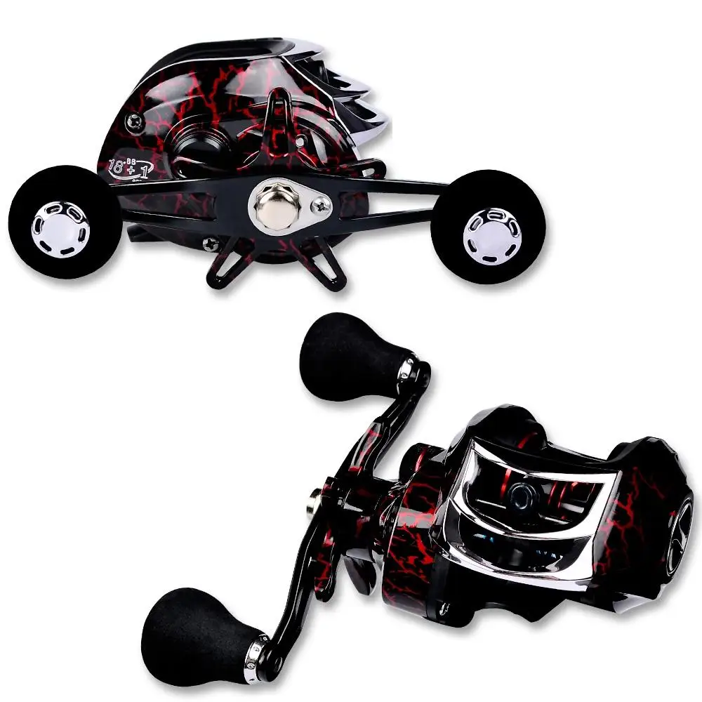 18+1 BB Waterproof Baitcasting Reel 7.1:1 High Speed Bait Casting Fishing Reel With Magnetic Brake Left Right Hand