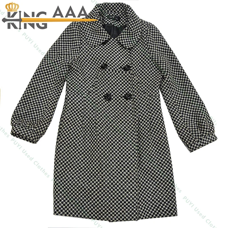Chinese factory wholesale worsted coat second hand Tops warm clothes coat Bulk Clothing