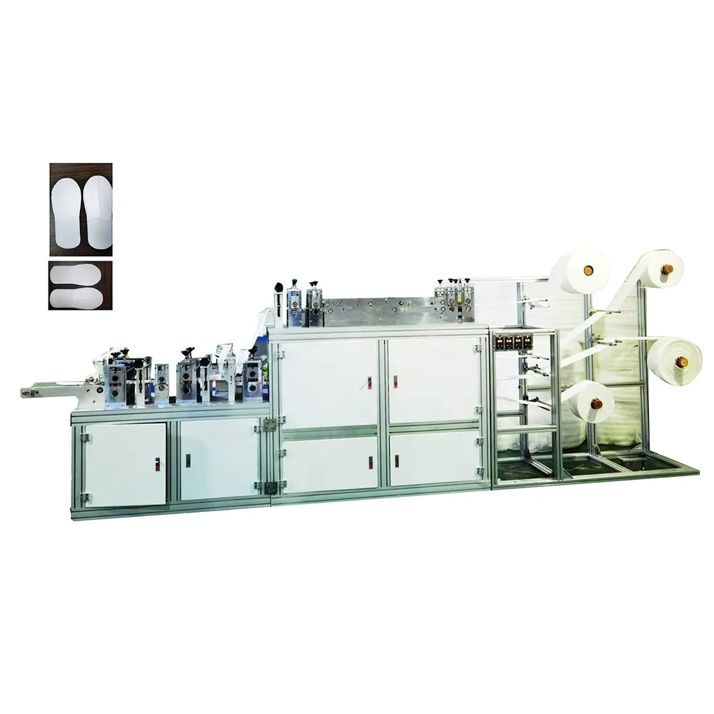 Hotel Indoor Use Adult And Children Fabric Slipper Machine Disposable Automatic Slipper Making Machine