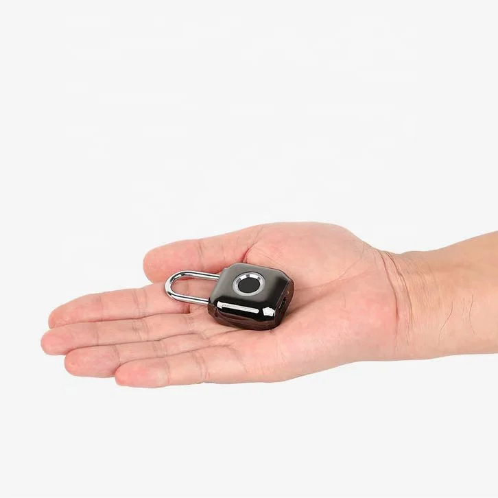 
smart lock fingerprint waterproof IP65 keyless padlock for bag Amazon Ebay Selling security Bag Lock Anti-Theft Security lock 