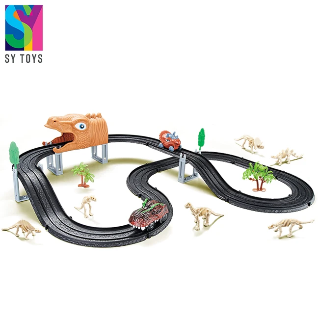 SY Toys Market Trend Product Scale Slot Car Track Toys Dinosaur Slot Car