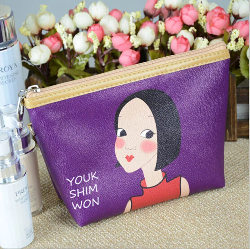 Custom logo hologram cosmetic travel bag luxury make up organizer case black zipper holographic faux pu leather makeup pouch bag