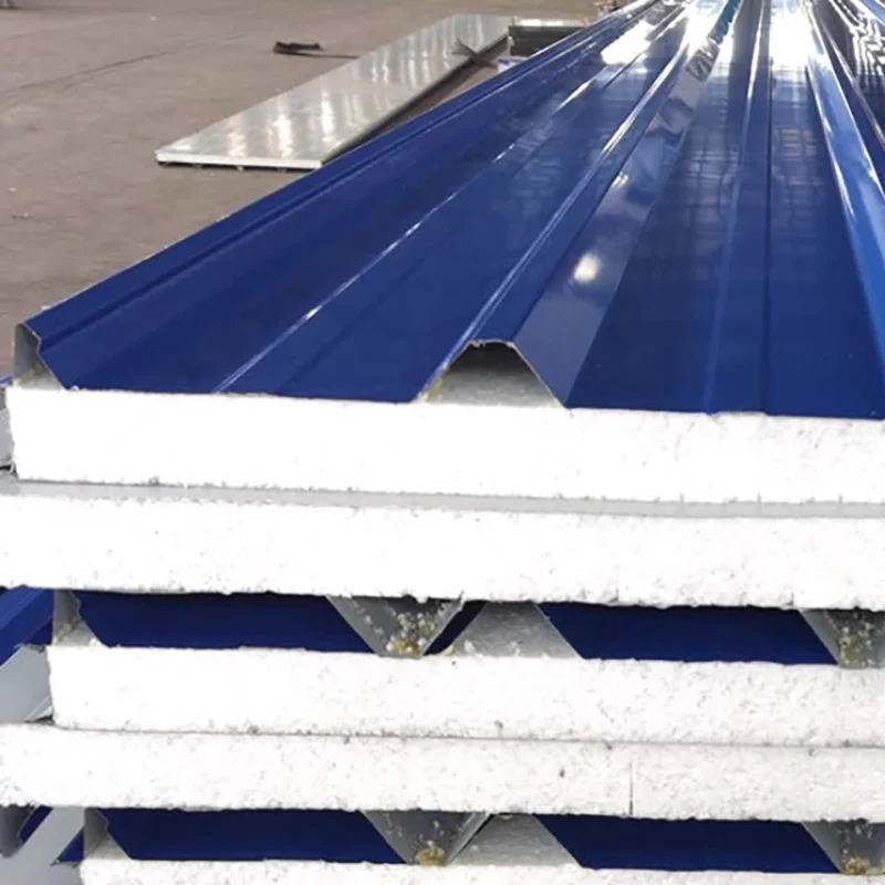 Manufacturer Q235 Grade Roofing Sandwich Panels Custom Cutting Service Hot-Rolled Steel Sheets with Wood Foam for Tunisia