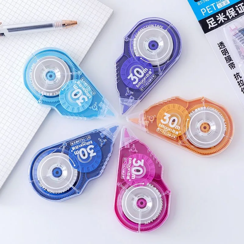Practical Stationery Correction Tape Customized Plastic Student Transparent Correction Tape