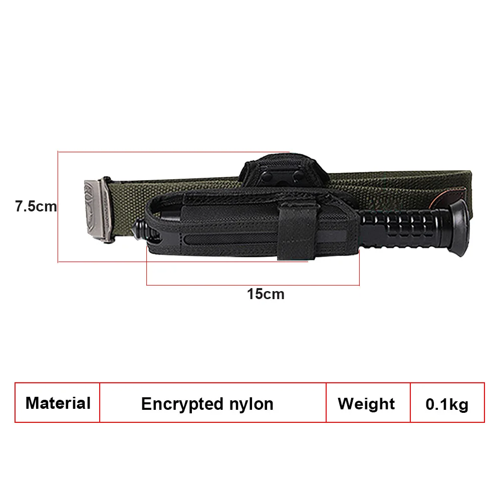 360-degree rotating baton holster Outdoor Tactical Self-Defense Safety Survival kit camouflage telescopic stick case sleeve
