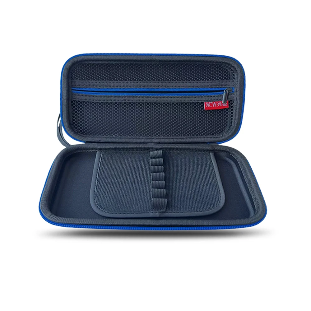 Large capacity pencil case EVA pencil case with blue hard zipper for storing learning supplies