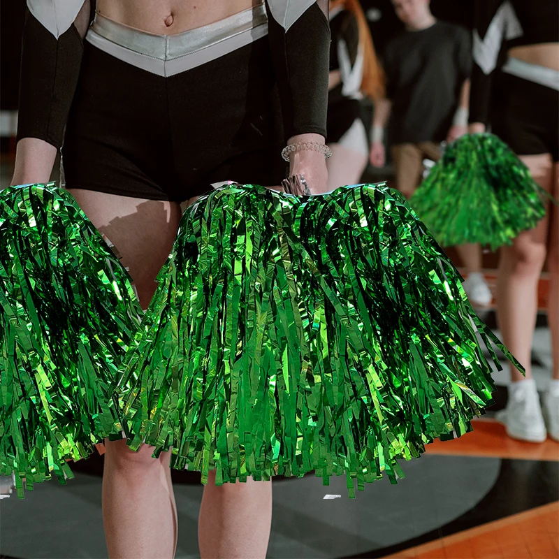 Wholesale High Quality Cheerleading Pet Material Plastic Pompom Cheering Pom Poms