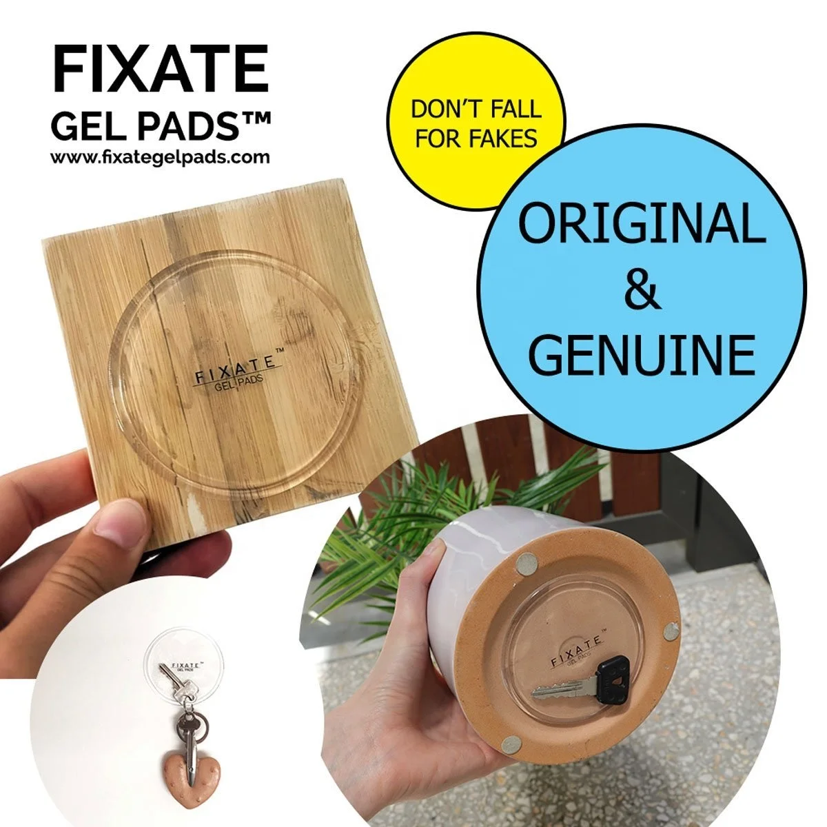 Universal Strong Viscous Reusable Nano Gel Sticky Pad Anti-slip Car Mat & Pad Fixate Gel Pads For Car Home Office