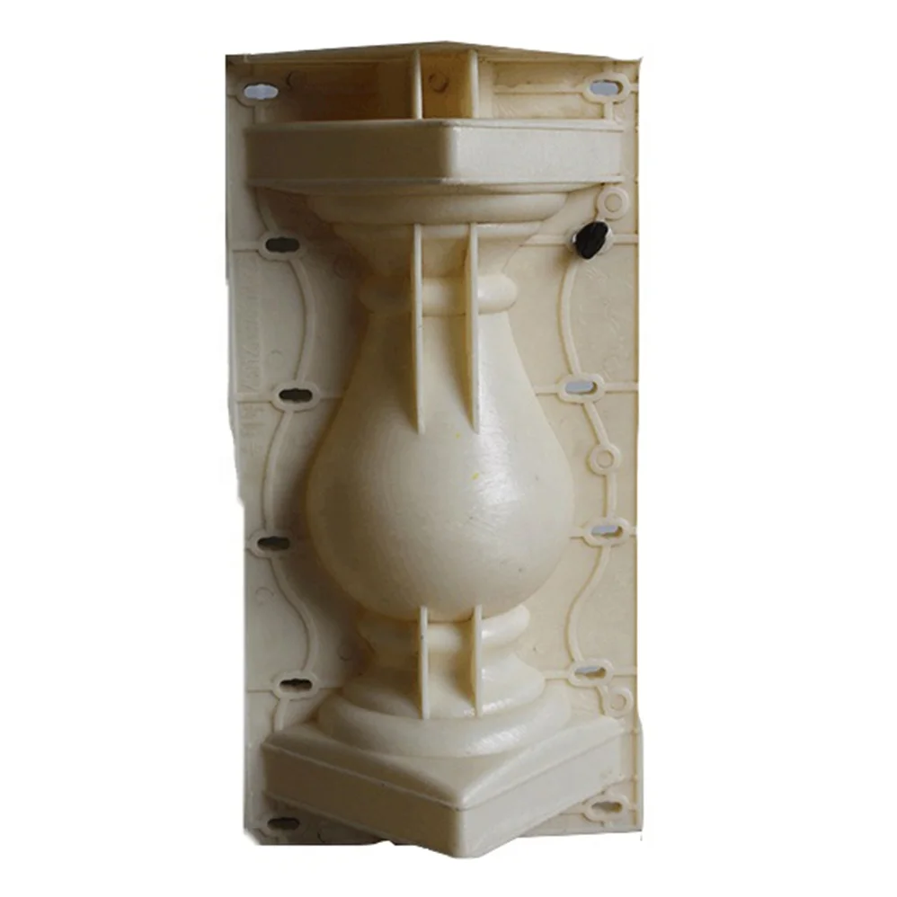 House Decoration Balustrade Mold Plastic Concrete Railing Balcony Railing Rome Pillar Rail Garden Handrail Mould China Sales