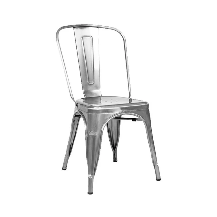 Wrought iron Chairs modern living room cafe portable stackable vintage iron chairs