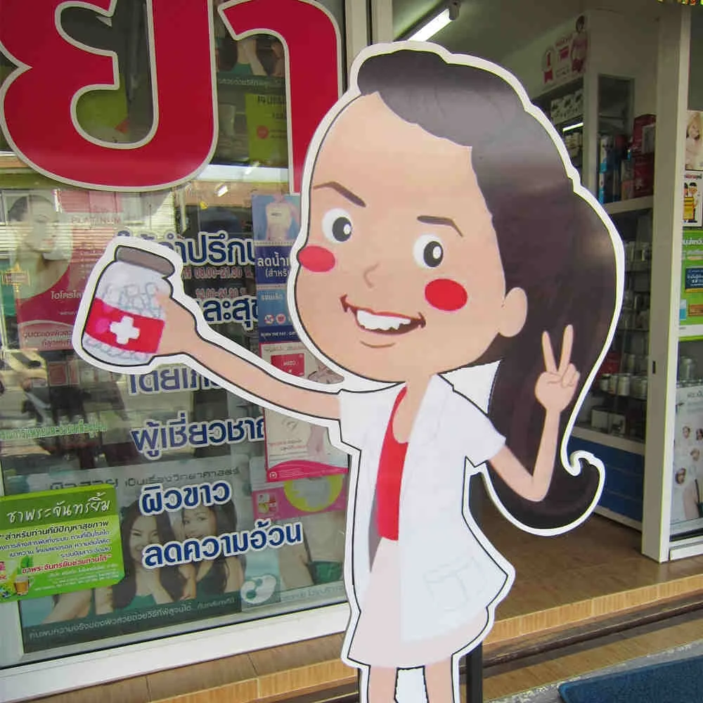 Colorful Corrugated Advertising Signs Plastic Sheet Silk-screen Printing PP hollow  sheet