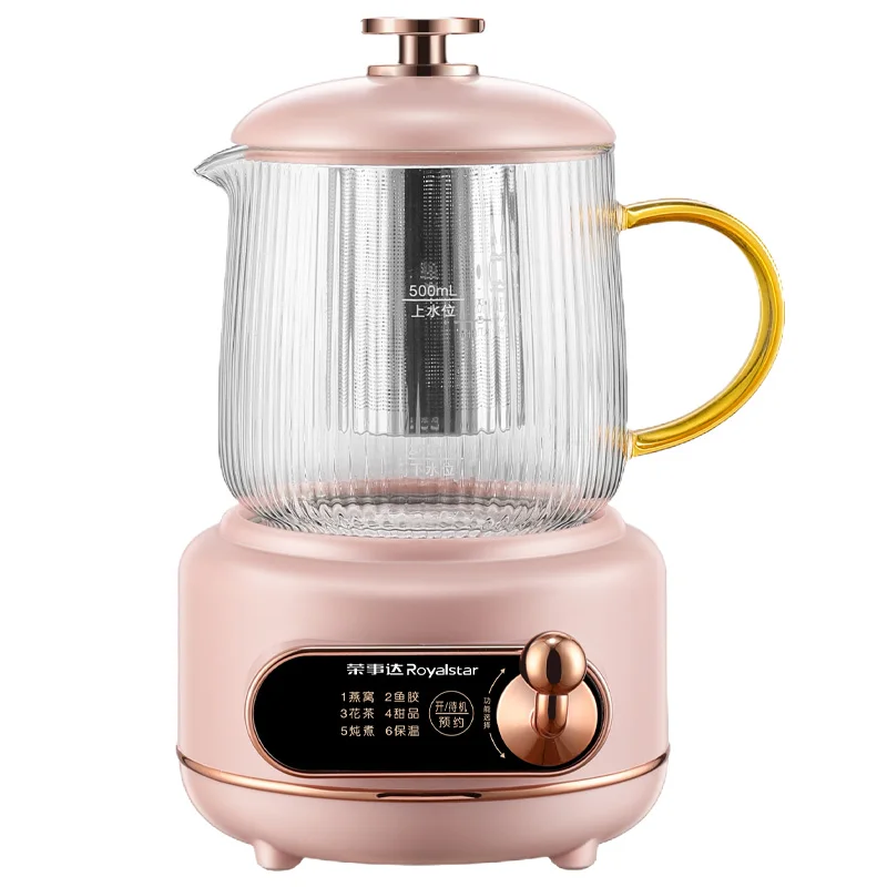 home appliances keep warm glass mini household personal tea kettle with tea filter