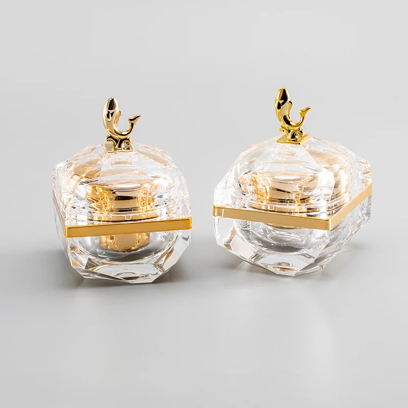 30g Dolphin Shape Acrylic Bronzing Cosmetic Packaging Container Lotion Plastic Empty Cream Jar