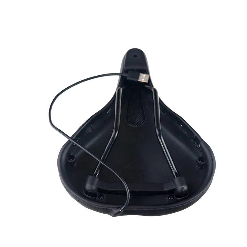 Customized MTB Electric Leather Road Bike Saddle USB Heated Bicycle Seat