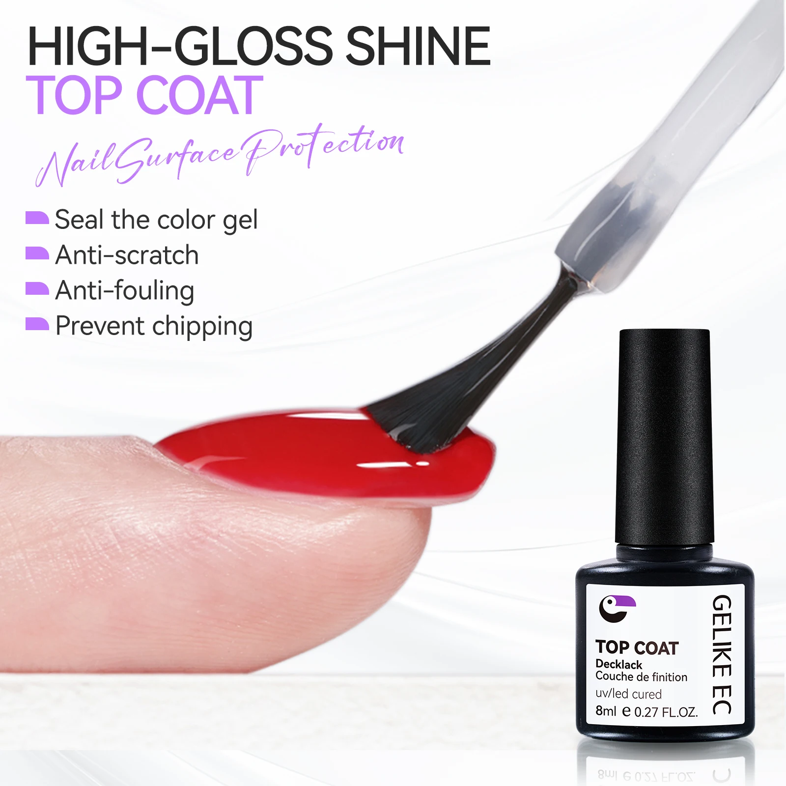 strong coat russian matte glass top coat and base coat kit