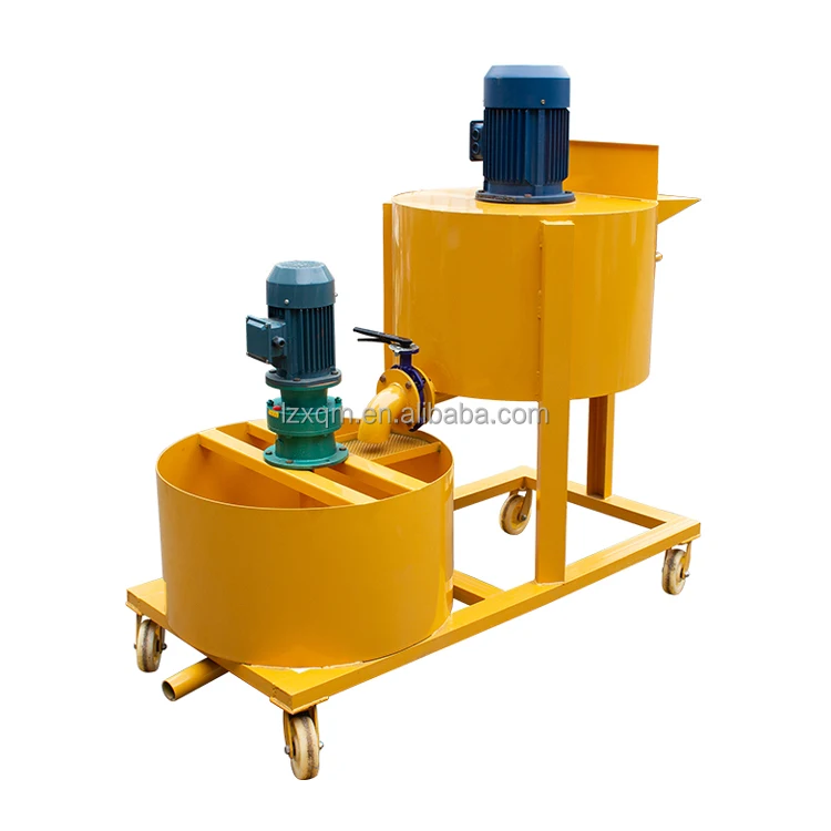 Prestressing Concrete JW750 Portable Mortar Mixer High Speed Cement Mixer with Grouting Pump